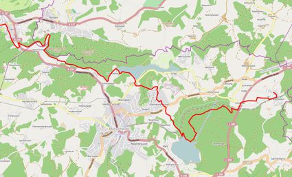 Übersicht Wupperwanderweg Etappe 1 